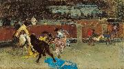 Marsal, Mariano Fortuny y Bullfight Wounded Picador oil on canvas